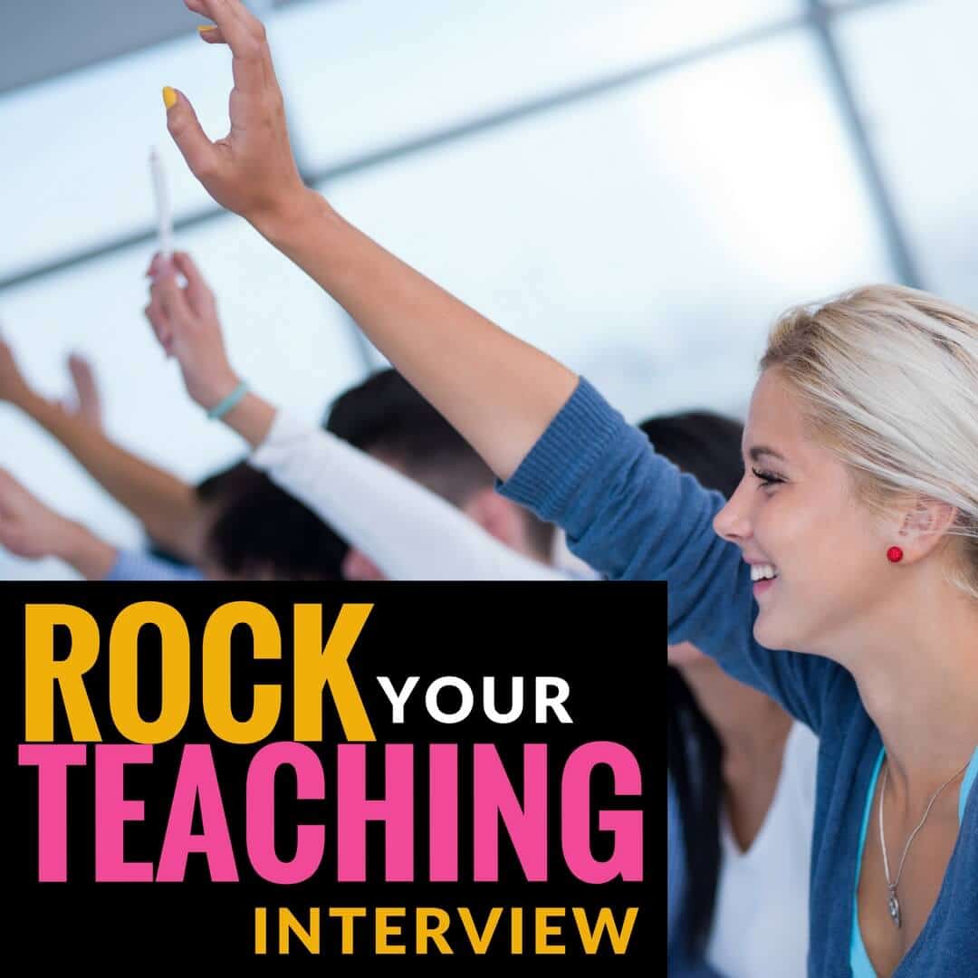 Tips for teachers on rocking that teacher interview! Includes information about getting an elementary teaching position with interview questions, examples of notes, and a picture portfolio. Click to learn more! #teachingjobs #teachinginterview #interviewtips #elementaryeducation #teacher #teachers #freebies