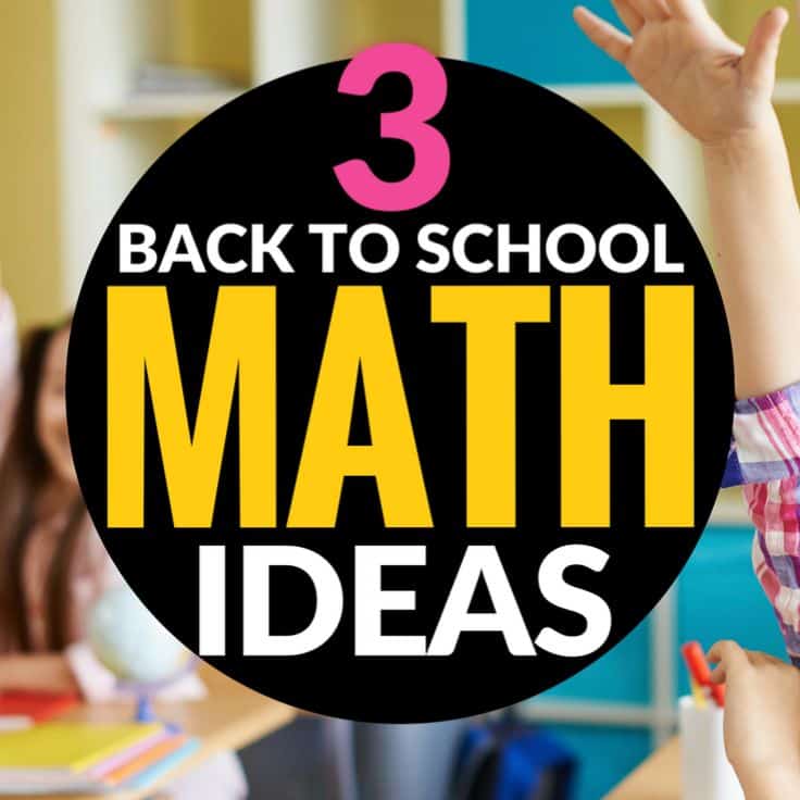 3 Simple Math Ideas for the First Weeks of School 2-3