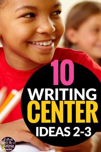10 ideas for writing activities you can add to your writing center, Daily 5 time, or literacy stations + 2 free print and go resources. Perfect for 2nd and 3rd grade kids. Number 3 is my fave! #education #centers #writingcenter #secondgrade #thirdgrade #daily5 #elementaryeducation #elementaryclassroom