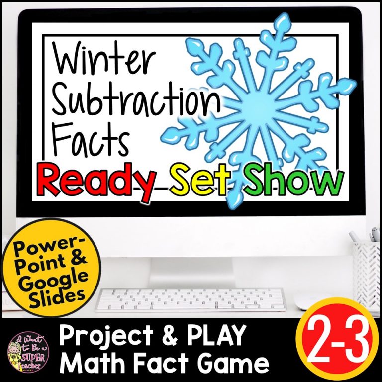 Ready, Set, Show! Winter Subtraction Facts