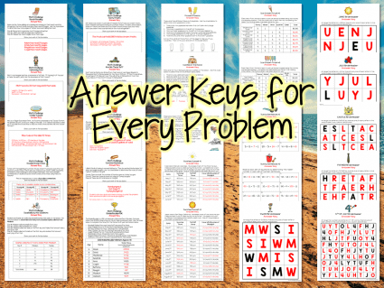 Summer Math Challenges &amp; Brainteasers - I Want to be a Super Teacher