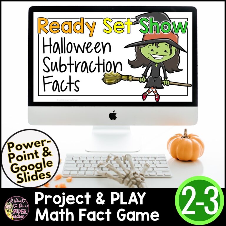 Ready, Set, Show! Halloween Subtraction Facts