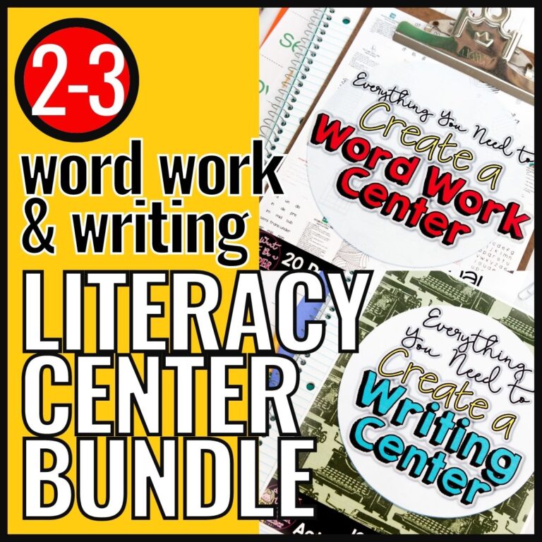 Literacy Center SUPER BUNDLE | Word Work & Writing Centers for 2nd-3rd Grade