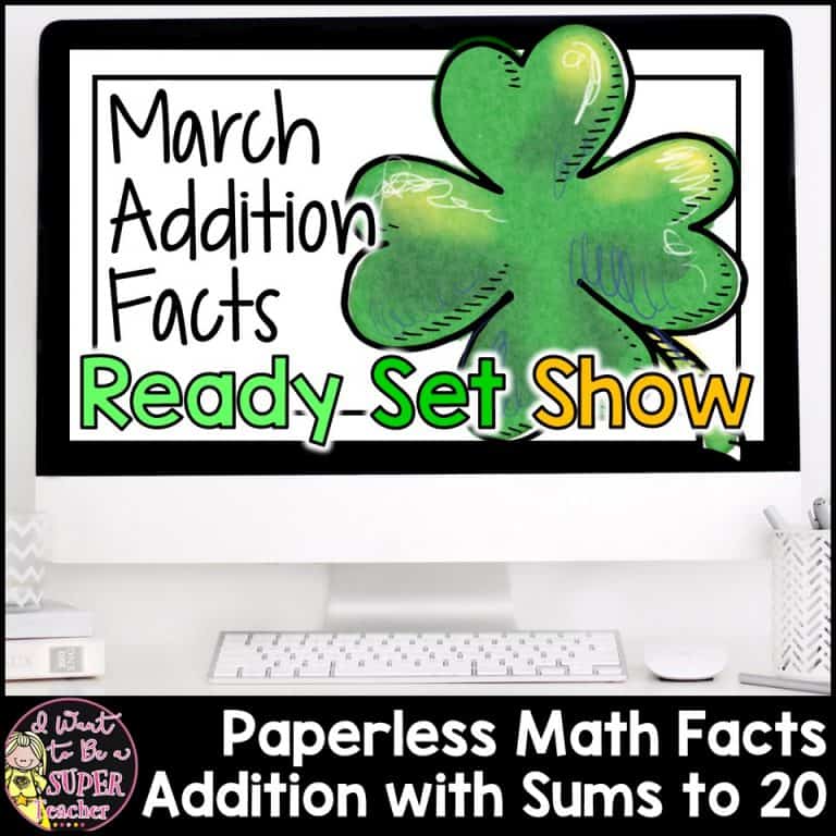 Ready, Set, Show! March Addition Facts