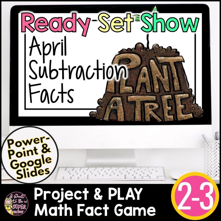 Ready, Set, Show! April Subtraction Facts