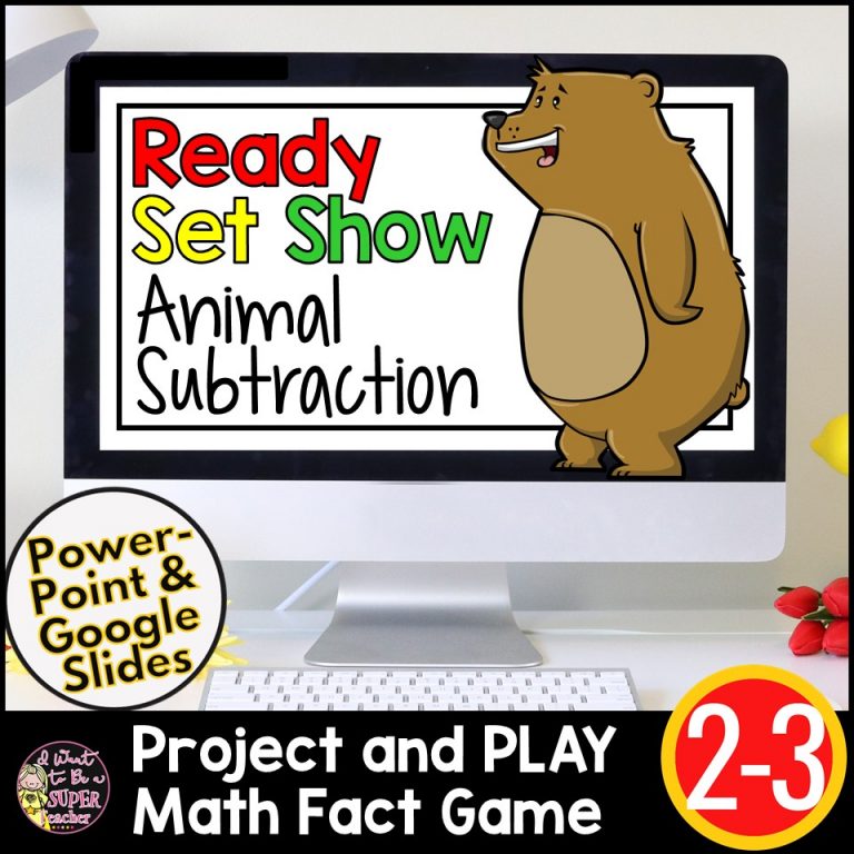 Ready, Set, Show! Animal Subtraction Facts