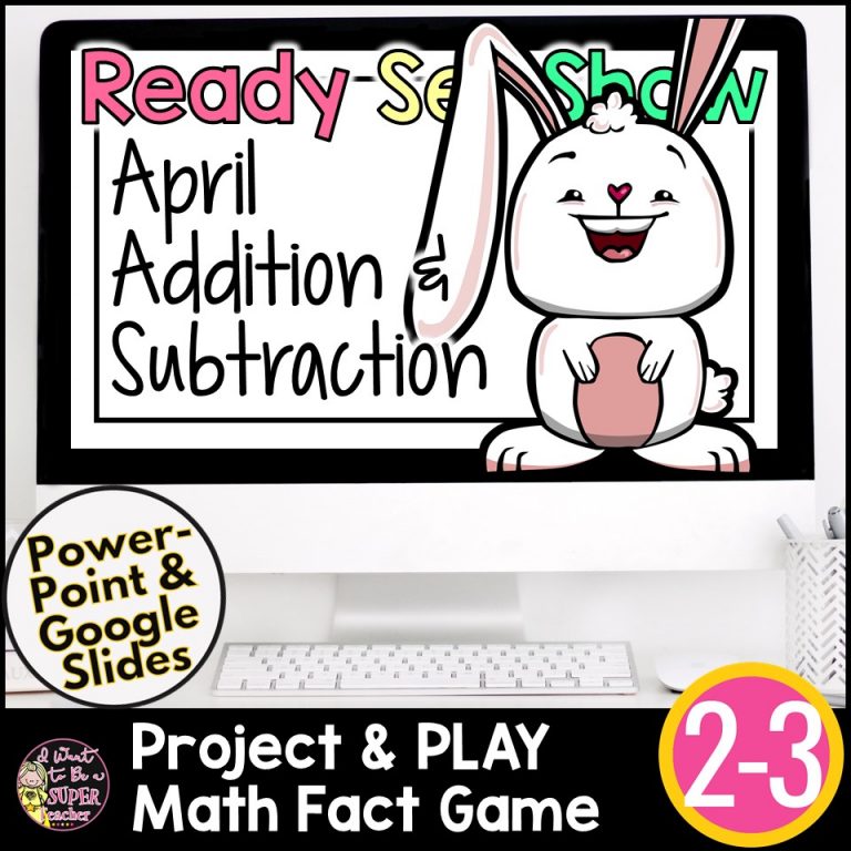 Ready, Set, Show! April Addition & Subtraction Facts